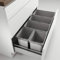 Naber Cox® Box 1T 1000-5. Abfallsammler, hellgrau.