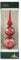 Krebs Glas Lauscha Baumspitze Rot Matt mit Golddekor ca. 34 cm, aus Glas, mundgeblasener Baumschmuck für Weihnachten