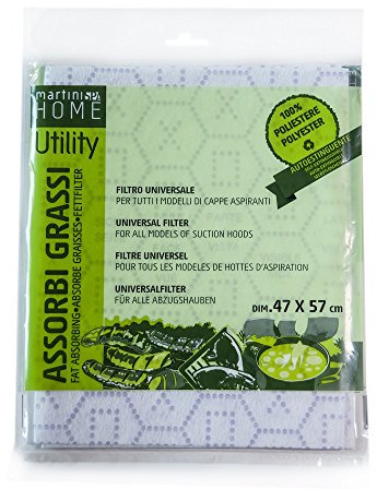 MartiniSPA Home Utility 0295P00 Filtrocappa, Poliestere, Bianco, 47 x 57 cm