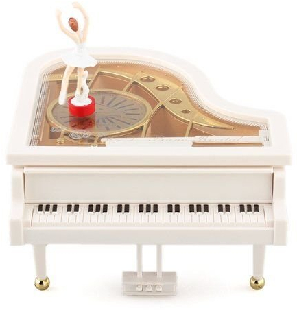 maymii Mechanische klassischen Ballerina Mädchen am Piano Music Box