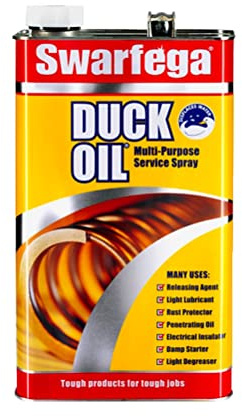 Swarfega Duck Oil Multi-Purpose Lubricant, Rust Protector, Releases Rusty Bolts, Light Degreaser, Silicone Free, 5L Can