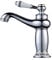 Beelee Wasserhahn antiken bronze Messing becken spuele wasserhahn single mit wasserhaehne Silber