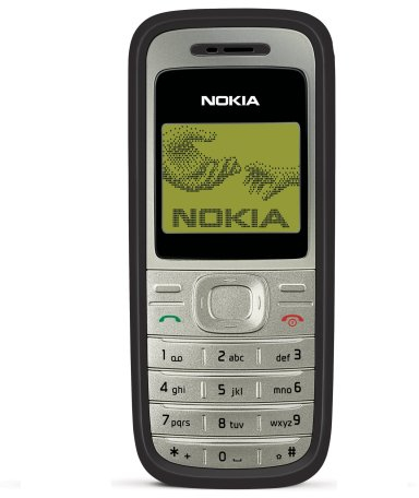 Nokia 1200 Black (Organizer, 3 Spiele) Handy