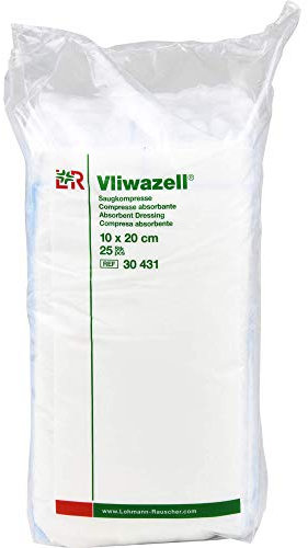 Vliwazell Saugkompressen 10x20 cm Unsteril, 25 St