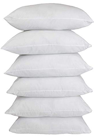 MERINO BETTEN 6er Set Kopfkissen 60x60 | Innenkissen | Schlafkissen | Füllkissen mit Reißverschluss