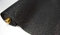 StoffBook MOOSGUMMI Glitzer METERWARE 2MM BASTELMATERIAL Stoff Stoffe, D002 (Schwarz)