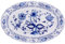 KAHLA Rossella Zwiebelmuster Platte oval 32 cm| Servierplatte mit Zwiebelmuster Dekor aus Porzellan