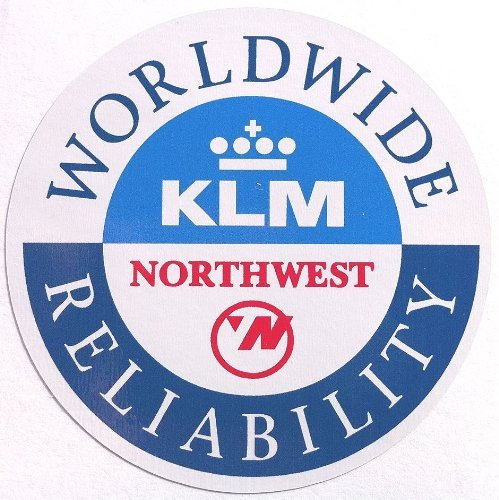 Um KLM Royal Dutch Northwest Luftfahrt wasserdichte Papiersiegel Aufkleber ~ Koffer verkleiden (Japan-Import)