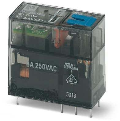 Phoenix Contact REL-MR- 24DC/21-21/MS Monostabiles Relais, für DIN-Schienen 8A 24V dc Spule / 430mW, Packung a 10 Stück