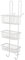 bremermann Étagère de douche, panier de douche, étagère de baignoire à suspendre, 3 paniers (blanc)