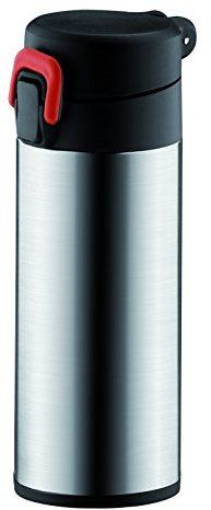 Tescoma 318530 Constant Borraccia Termica con Chiusura di Sicurezza, Acciaio Inossidabile, Argento/Nero/Rosso, 0.3 l, 1 Pezzo