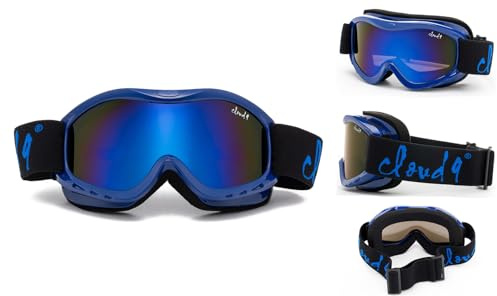 Cloud 9 Goggles Unisex-Kind 9 Wolke - Jungen und Mädchen Schneebrille „tailgrab“ anti-fog uv400 Snowboard Ski beliebte Farben zur Auswahl! ( K85 blau