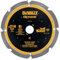 DEWALT - DT1473-QZ - Lame de Scie Circulaire Denture Diamant 216x30mm - Disque Tranchant 8 Dents - Découpe de Matériaux Abrasifs et Stratifiés - Convient pour une Utilisation Professionnelle