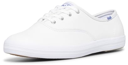 Keds Damen Champion Core LTH Sneaker, Bianco White Leather, 40.5 EU