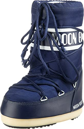 Moon Boot Nylon, Stivali Invernali Unisex Bambini, Blu (Blue), 23-26
