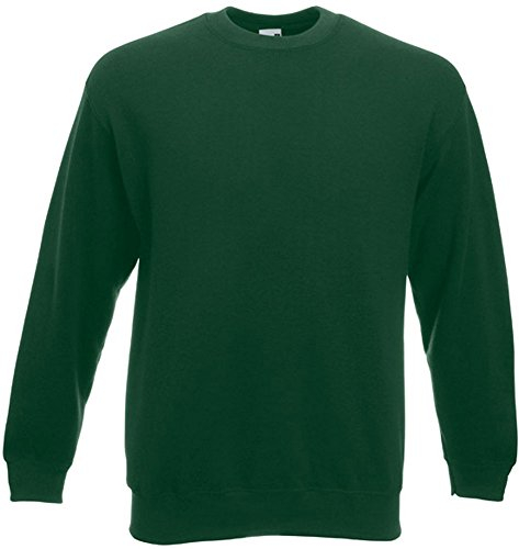 Fruit of the Loom - Set-In Sweatshirt - Bottlegreen - Größe: M