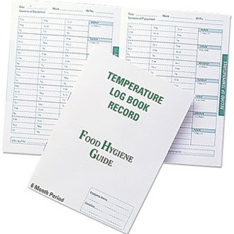 Temperature Log Book - keep records of the temperatures of your fridge / freezer
