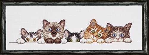 Design Works Curious Kittens Cross Stitch Kit, Multi-Colour