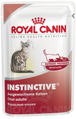 Royal Canin Instinctive Gravy | 12 x 85 g | Nassfutter für ausgewachsene Katzen | Kleine Stückchen in Soße | Zur Unterstützung eines gesundes Lebensstils