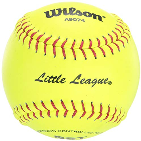 Wilson A9074 Little League Softball (12 Stück), 30,5 cm, optisches Gelb