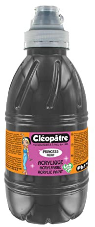 Cléopâtre PAM2-1 Acrylfarbe, Flasche mit 500 ml, Schwarz