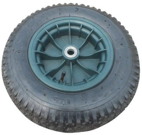 Xclou Garden Ersatz-Reifen aus Gummi, Rad für Schubkarre oder Handwagen, circa 40 x 10 cm, schwarz, 1 Stück, 340500
