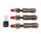 Lockmall - Serrure tubulaire transparente + 3 serrures tubulaires en cuivre pour entraînement au crochetage, Noir , GOSO