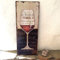 Antikas - Blechschild mit Weinglas - Gastronomie Dekoration Weinlokal Cafehaus Bilder Wein