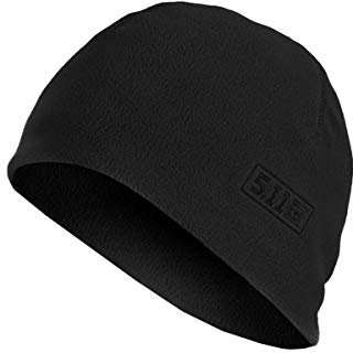 5.11 Tactical Unisex Polyester Fleece Watch Cap-Hunting and Range Headwear-Water and Wind Resistance, Style 89250 Black