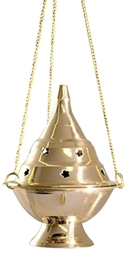 Accessoires – Brûleurs en Laiton à Suspendre/brûleur d'encens à Charbon – 11,4 cm de Haut