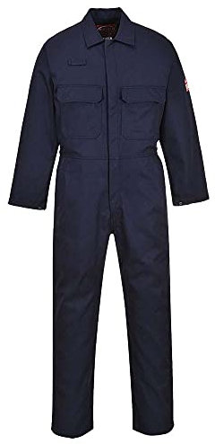 Portwest BIZ1 Tuta Ignifuga Bizweld, Taglia S, Navy