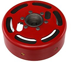 AKA Electric Schwungscheibe - für Simson SR1, SR2, SR2E, KR50, SR4-1 Spatz (Metall, Rot)