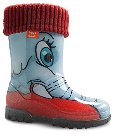 DEMAR Kinder Gummistiefel gefüttert Twister LUX (28/29, Elefant)