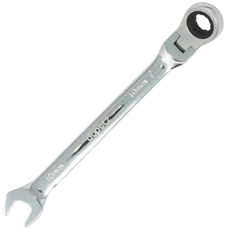 Dapetz ® Ratcheting Combination Wrench 10mm Flexible Head Ratchet Spanner Metric Rotate Spanners Tool 72 Teeth Gear Ring Wrench Set Car Repair Torque Wrenches Socket Nut Hand Tool