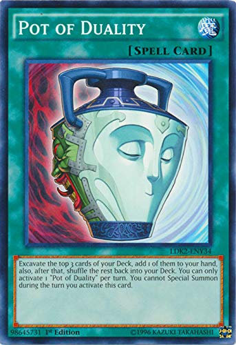 YU-GI-OH! - Pot of Duality (LDK2-ENY34) - Legendary Decks II - 1st Edition - Common
