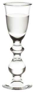 Holmegaard Schnapsglas 4 cl Charlotte Amalie aus mundgeblasenem Glas, klar