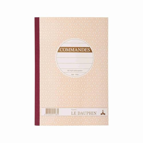 Le Dauphin - Ref. 1183D - Lot of 5 Command Manifolds - Carbonless Paper - Triplicate (1 Original und 2 Kopien) - Format 21 x 14,8 cm - Lackierter Einband
