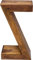 Kare Design Beistelltisch Authentico Z, Braun, Holz, Boho, Nachttisch, Couchtisch für Wohnzimmer, Schlafzimmer, Büro, 55x30x20cm (H/B/T)