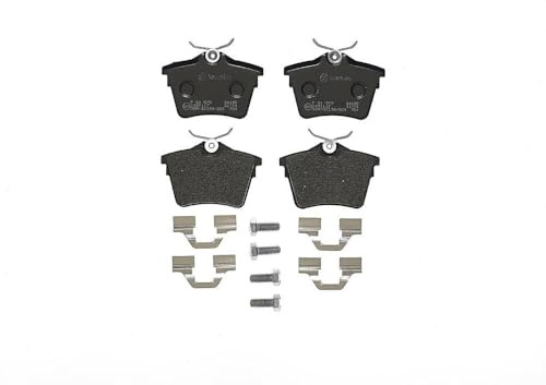Brembo P 61 079 Bremsbelagsatz, Scheibenbremse - (4-teilig) | Kompatibel mit: CITROËN C5 III, C5 III Break, PEUGEOT 407, 407 Coupe, 407 SW, 607