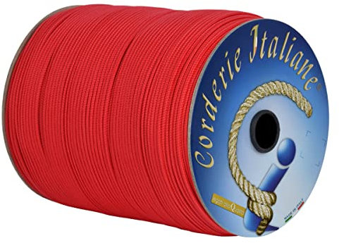 Corderie Italiane 3001355-00 Vénitien 3-Blanc Mm 200 M Rouge