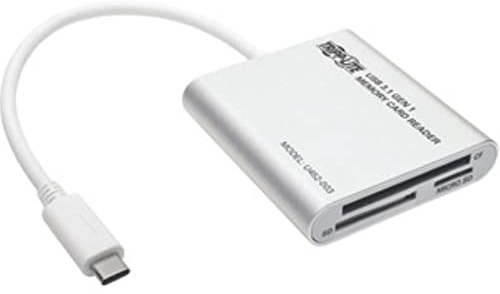 TRIPP LITE USB 3.1 Gen 1 USB-C Multi Drive Flash Memory Media Reader/Writer 5Gbps (U452-003)
