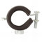 Collier isophonique à charnière zingué blanc simple Tube Ø 48 à 50 mm Série lourde Scell-it