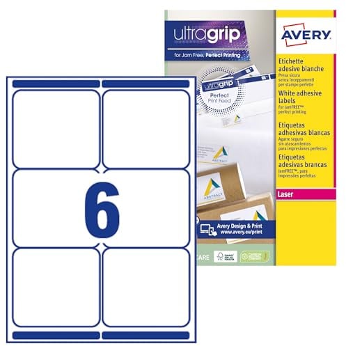 Avery L7 Labels 99.1 x 93.1 Bianco