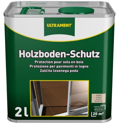 Ultrament Holzboden-Schutz, Tropenholz, Anstrich, farblos, transparent, 2 Liter
