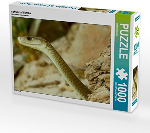 CALVENDO Puzzle Schwarze Mamba 1000 Teile Puzzle quer | 1000 Teile Lege-Größe 64 x 48 cm Foto-Puzzle für glückliche Stunden