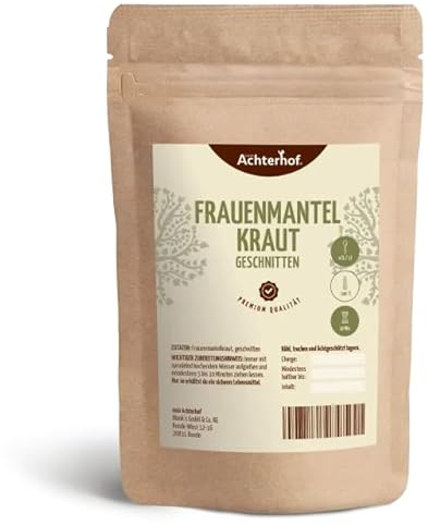 Frauenmantelkraut 100g | getrocknet und geschnitten| 100% naturreine Frauenmantelblätter | Ideal als Teeaufguss |vom Achterhof