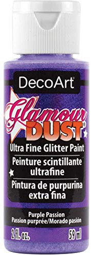DecoArt Glamour Dust Glitter Paint, Purple Passion