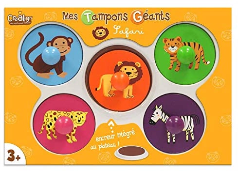 Crea Stempelset Safari für kleine Kinderhände, 6-teilig