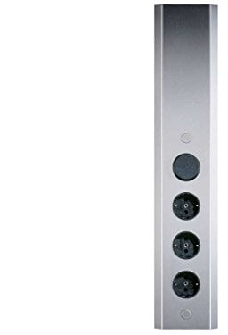THEBO 17496 STS 3006 Energiesaeule Edelstahl mit Schalter