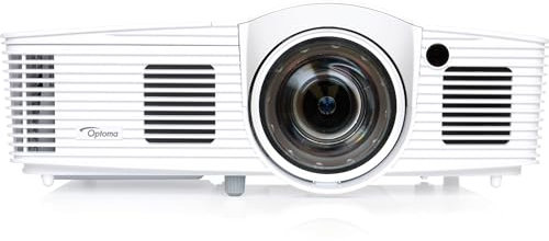 Optoma EH200ST Full 3D 1080p 3000 Lumen DLP Short Throw Projector with 20,000:1 Contrast Ratio and MHL Enabled HDMI Port, white